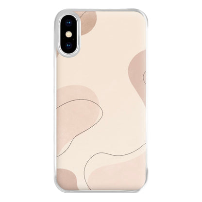 Abstract Beige Phone Case for iPhone XS Max