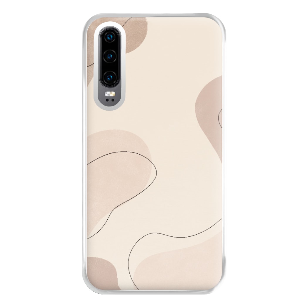 Abstract Beige Phone Case for Huawei P30