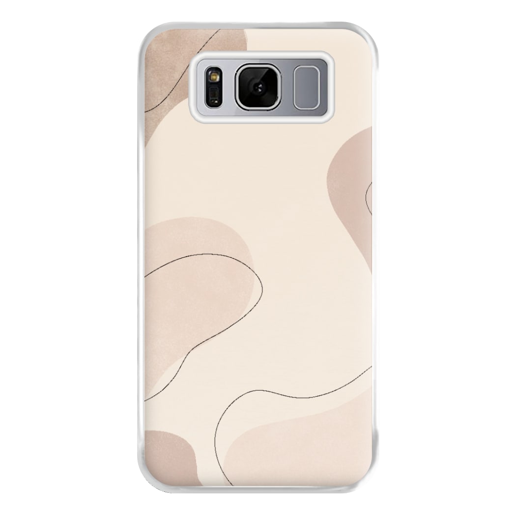 Abstract Beige Phone Case for Galaxy S8 Plus