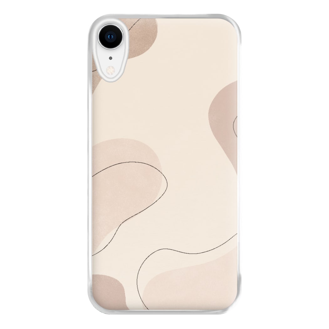 Abstract Beige Phone Case for iPhone XR