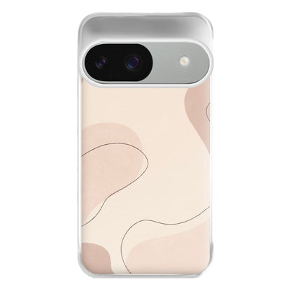 Abstract Beige Phone Case for Google Pixel 9 / 9 Pro