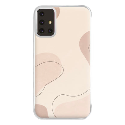 Abstract Beige Phone Case for Galaxy A71