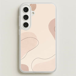 Abstract Beige Phone Case for Galaxy S25FE