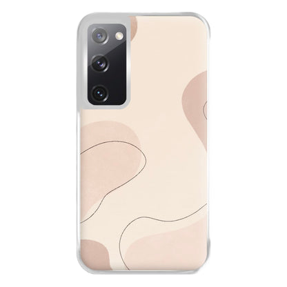 Abstract Beige Phone Case for Galaxy S20FE