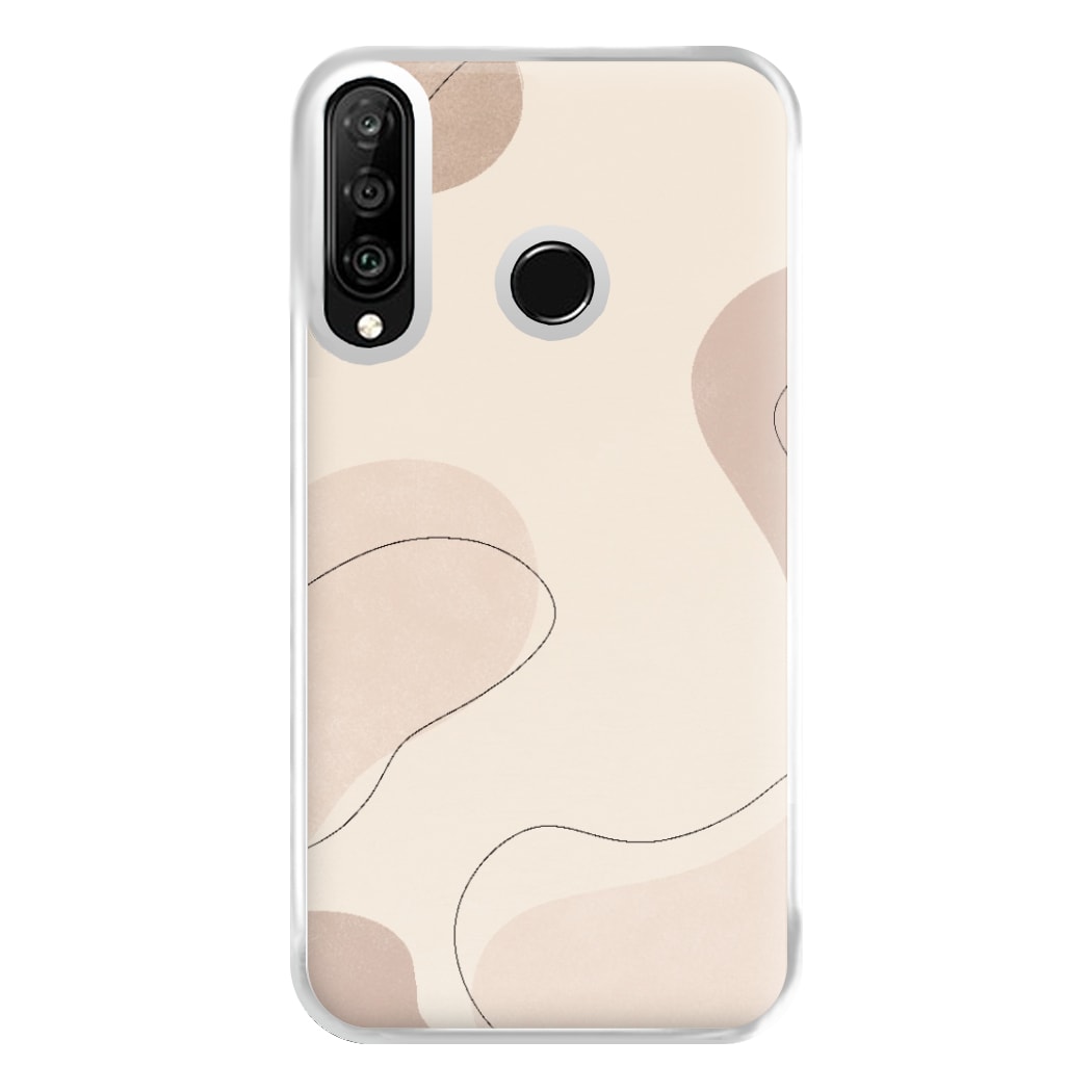 Abstract Beige Phone Case for Huawei P30 Lite