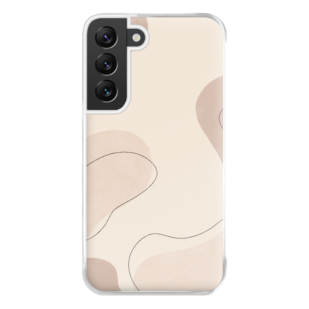 Abstract Beige Phone Case for Galaxy S22 Plus