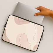 Abstract Beige Laptop Sleeve 2