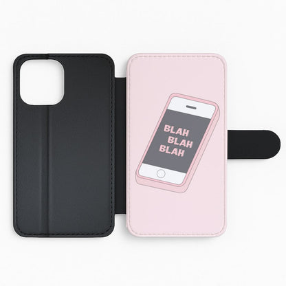 Blah Blah Blah Flip Phone Case
