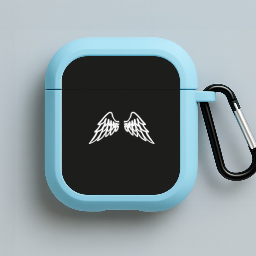 Angel Wings Blue AirPods Case
