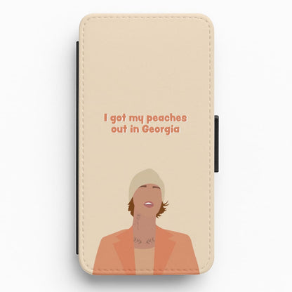 Peaches - Justin Bieber Flip / Wallet Phone Case