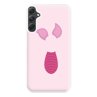 Faceless Piglet Phone Case for Galaxy A34