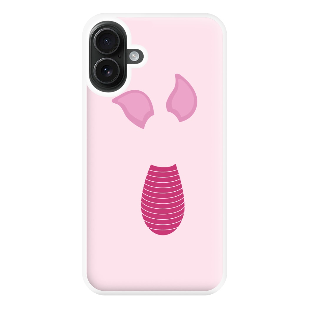 Faceless Piglet Phone Case for iPhone 16 Plus