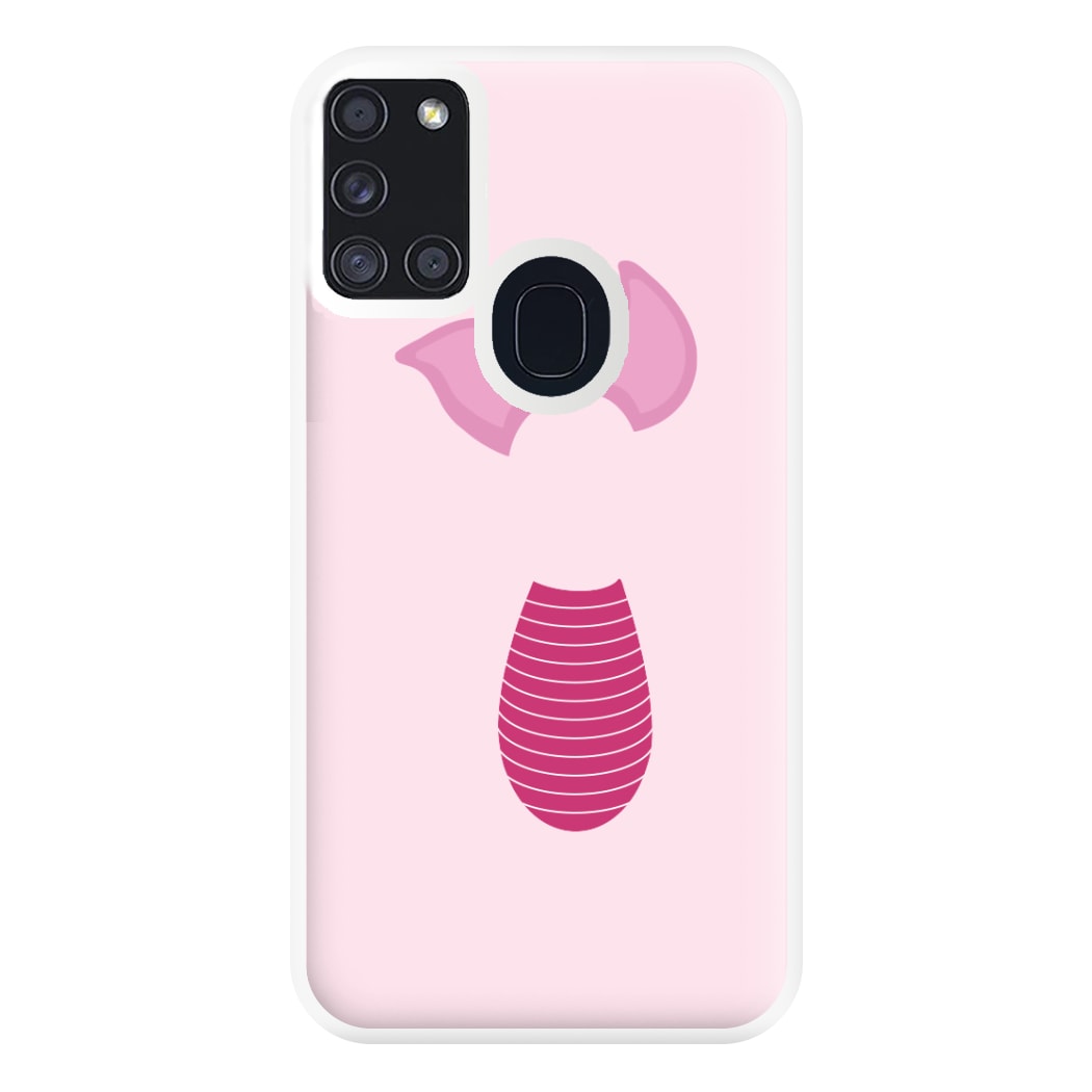 Faceless Piglet Phone Case for Galaxy A21s