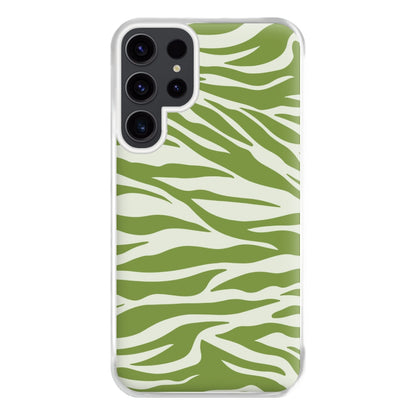 Abstract Green Print Phone Case for Galaxy S23 Ultra