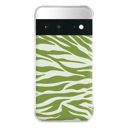 Abstract Green Print Phone Case for Google Pixel 6a