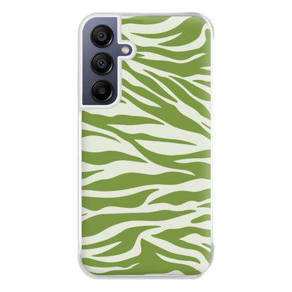 Abstract Green Print Phone Case for Galaxy A16