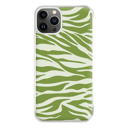 Abstract Green Print Phone Case for iPhone 13