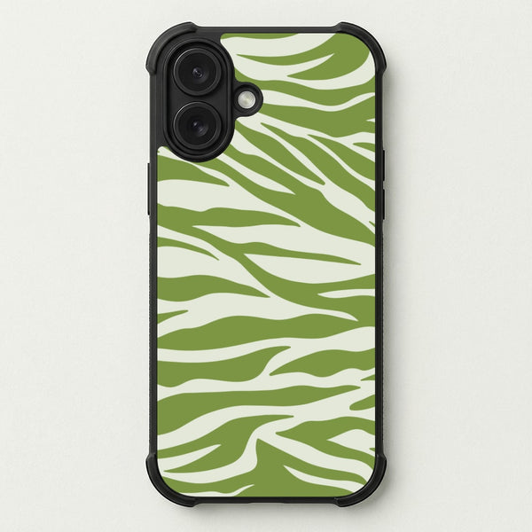 Abstract Green Print Phone Case — Bumper case
