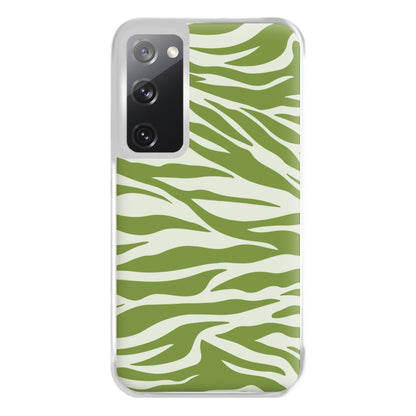 Abstract Green Print Phone Case for Galaxy S20FE