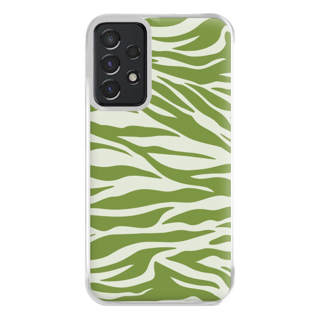 Abstract Green Print Phone Case for Galaxy A52 / A52s