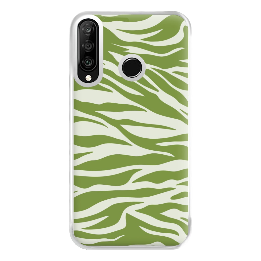 Abstract Green Print Phone Case for Huawei P30 Lite