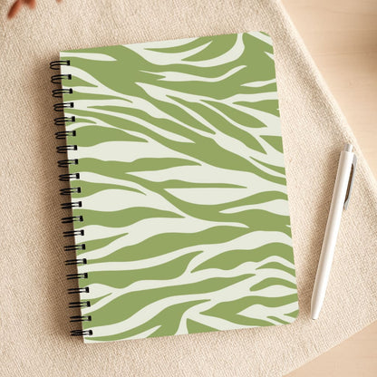 Abstract Green Print Notepad