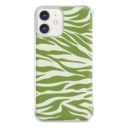 Abstract Green Print Phone Case for iPhone 11