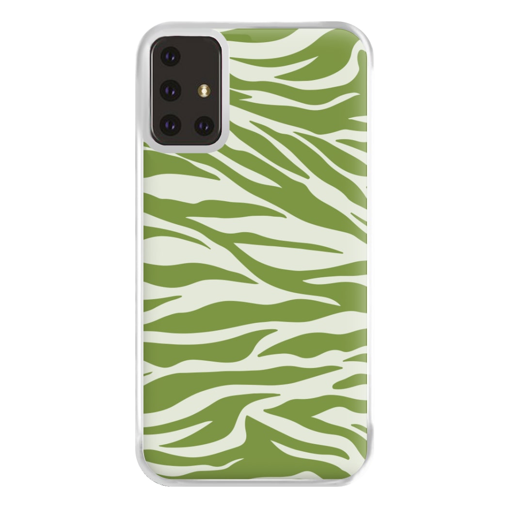 Abstract Green Print Phone Case for Galaxy A71