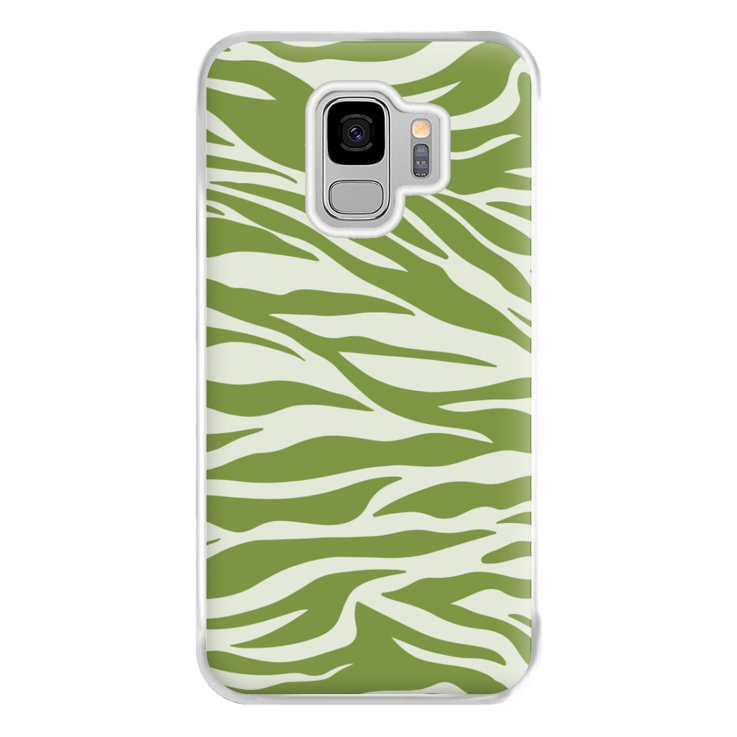 Abstract Green Print Phone Case for Galaxy S9 Plus