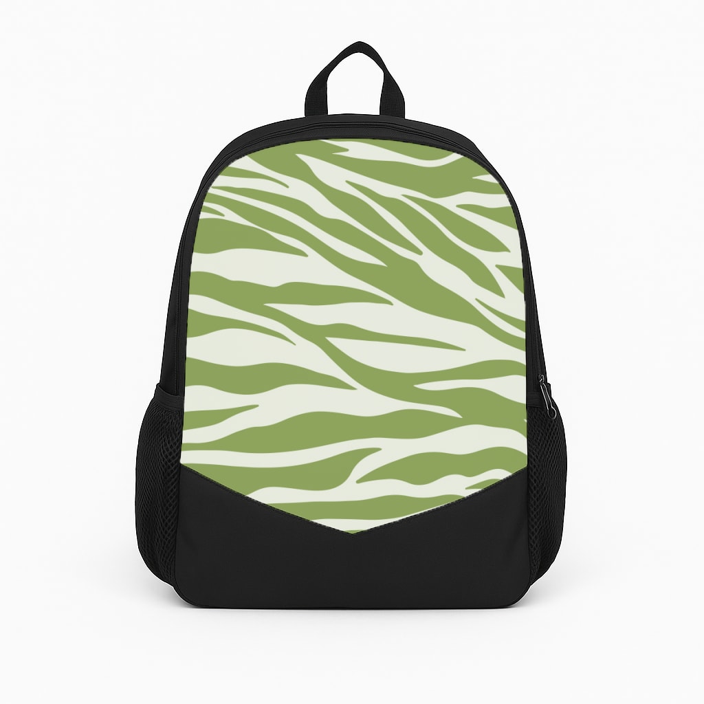 Abstract Green Print Backpack