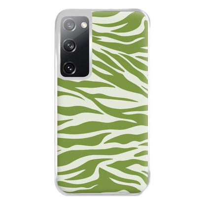 Abstract Green Print Phone Case for Galaxy S20