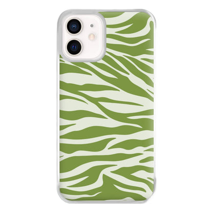 Abstract Green Print Phone Case for iPhone 12 Mini