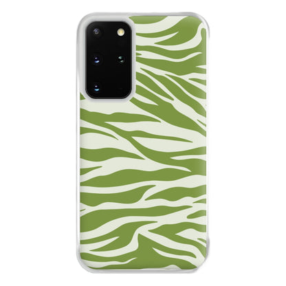 Abstract Green Print Phone Case for Galaxy S20 Plus