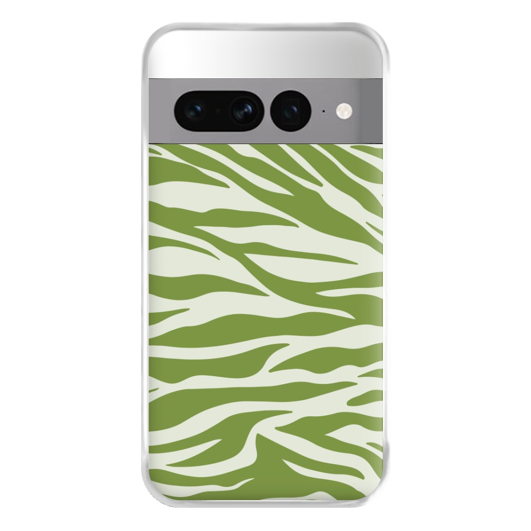 Abstract Green Print Phone Case for Google Pixel 7 Pro