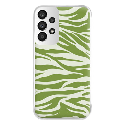 Abstract Green Print Phone Case for Galaxy A33