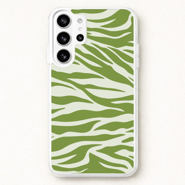 Abstract Green Print Phone Case for Galaxy S26 Ultra