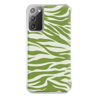 Abstract Green Print Phone Case for Galaxy Note 20 Ultra