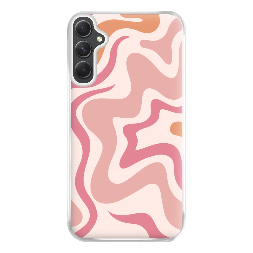 Pink Waves Phone Case for Galaxy A34