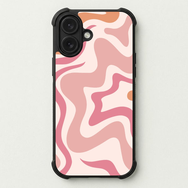 Pink Waves Phone Case — Bumper case