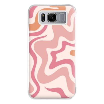 Pink Waves Phone Case for Galaxy S8 Plus