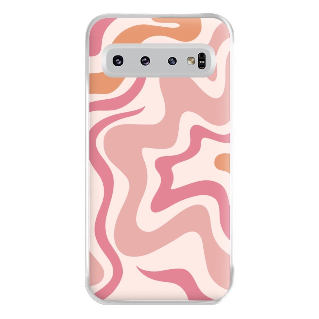 Pink Waves Phone Case for Galaxy S10 Plus