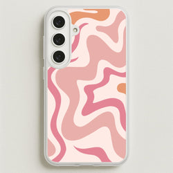 Pink Waves Phone Case for Galaxy S25FE