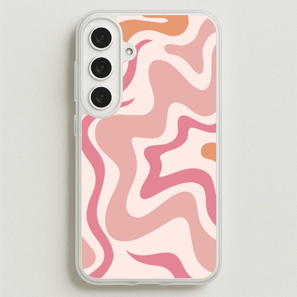 Pink Waves Phone Case for Galaxy S25FE