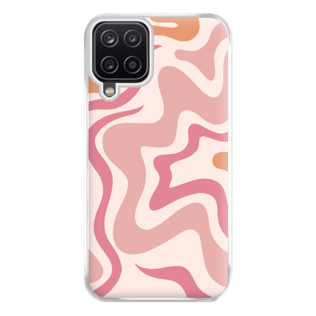 Pink Waves Phone Case for Galaxy A12