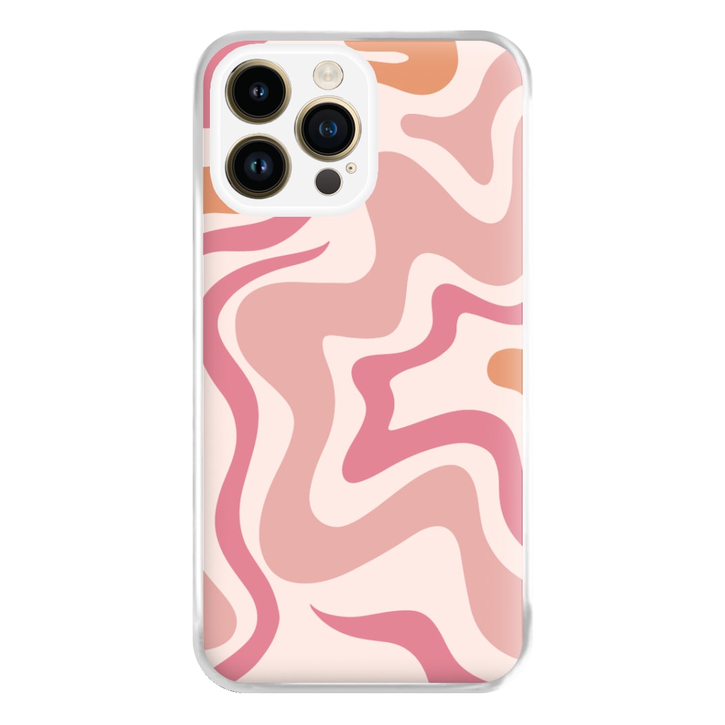 Pink Waves Phone Case for iPhone 14 Pro Max