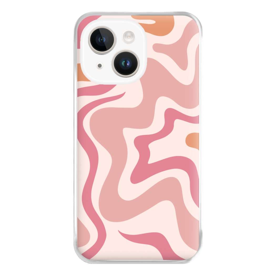 Pink Waves Phone Case for iPhone 14 Plus