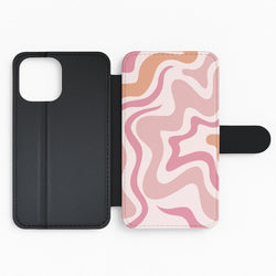 Pink Waves Flip Phone Case