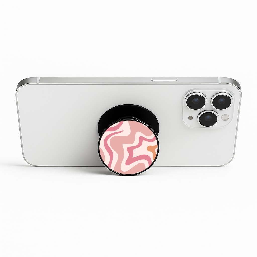 Pink Waves Phone Stand