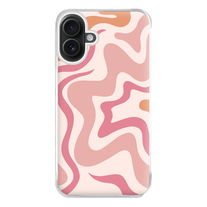 Pink Waves Phone Case for iPhone 16 Plus