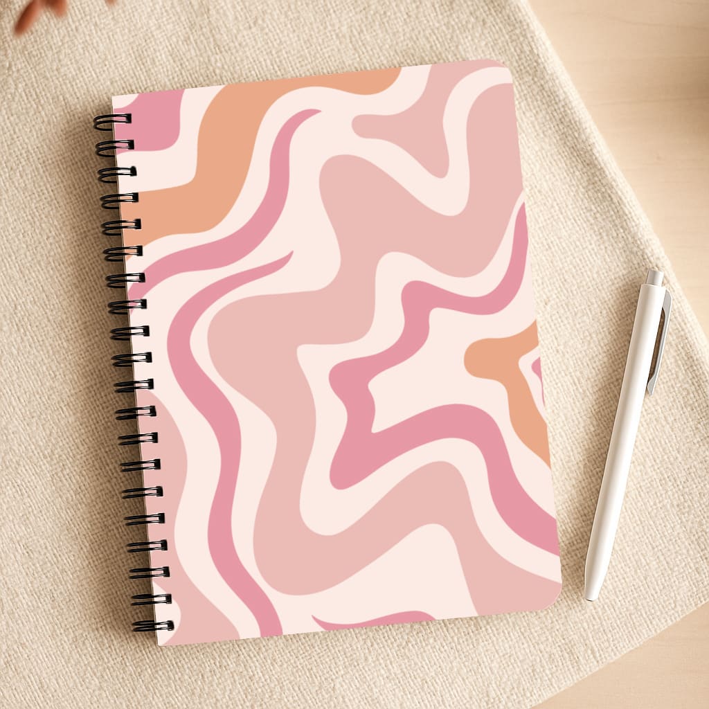 Pink Waves Notepad